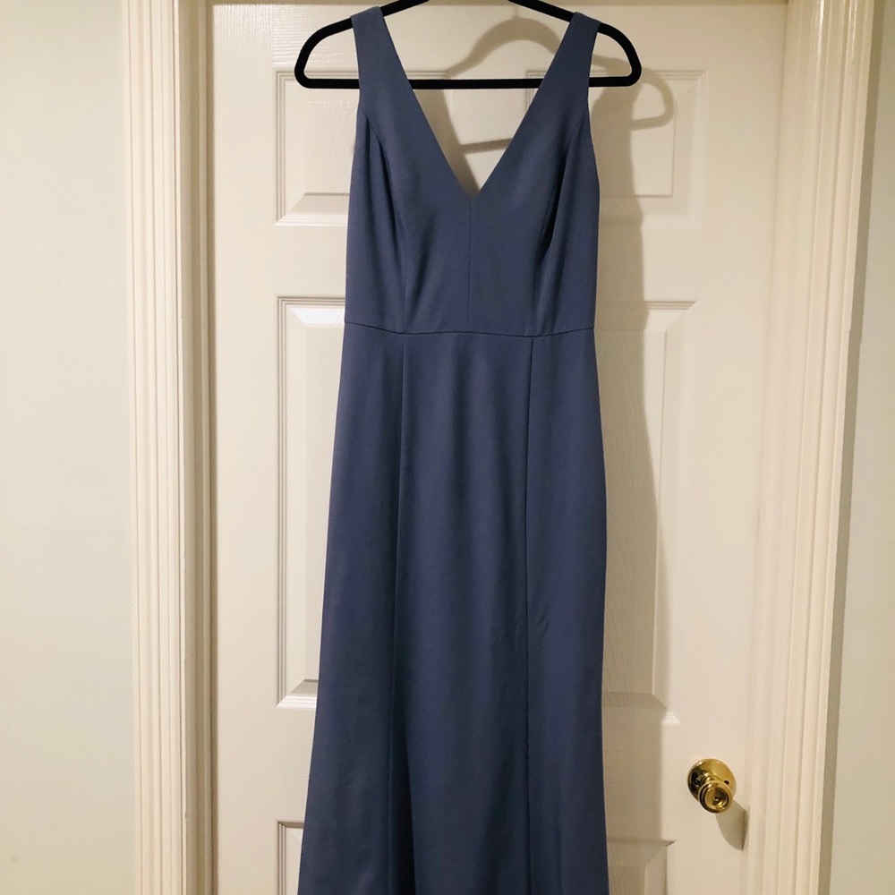AmSale Bridesmaid Dress, Slate Blue